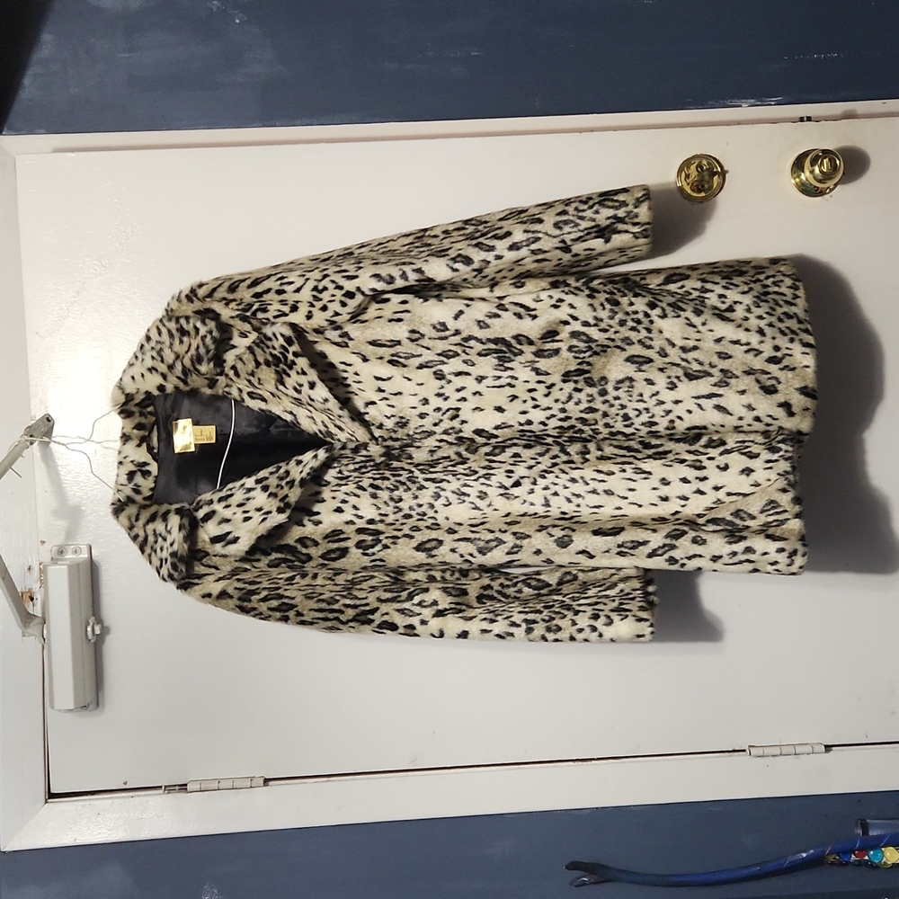 Leopard print coat